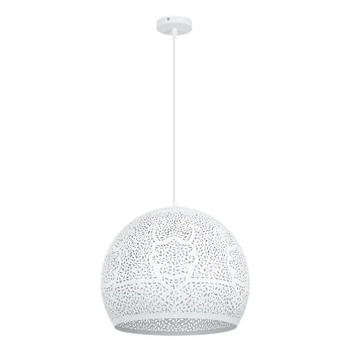 Светильник подвесной Celesta A7057SP-1WH Arte Lamp белый на 1 лампу, основание белое в стиле лофт современный 