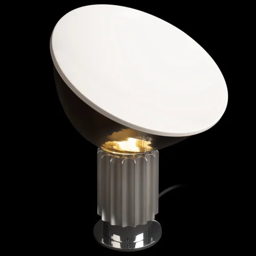 Настольная лампа Taccia 10294/S Silver LOFT IT прозрачная 1 лампа, основание серебряное хром металл в стиле   фото 4