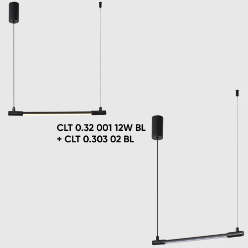 Светильник для модульной системы LED CLT 0.32 001 12W BL Crystal Lux белый на 1 лампу, основание чёрное в стиле современный фото 4