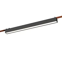 Трековый светильник LED Band ST456.446.24 ST-Luce чёрный для шинопроводов серии Band 
