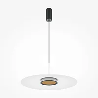 Светильник подвесной LED El MOD041PL-L15W3K1 Maytoni белый 1 лампа, основание чёрное в стиле современный минимализм 