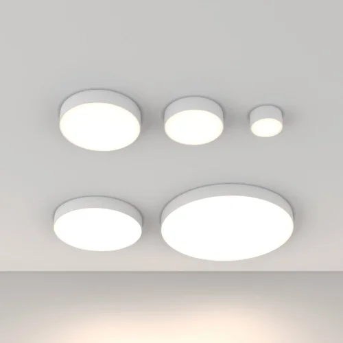 Светильник накладной LED Zon C032CL-L12W4K Maytoni белый 1 лампа, основание белое в стиле современный круглый фото 3
