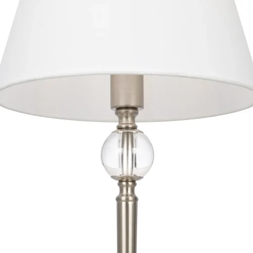 Настольная лампа Rosemary FR2190TL-01N Freya белая 1 лампа, основание никель металл в стиле классический американский  фото 2
