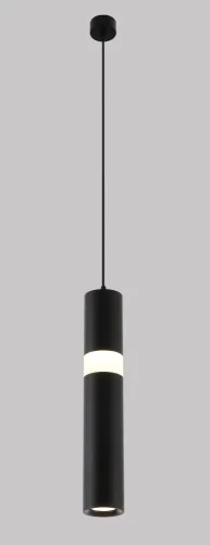 Светильник подвесной LED CLT 038C360 BL Crystal Lux чёрный на 1 лампу, основание чёрное в стиле современный трубочки фото 2