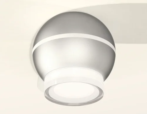 Светильник накладной Techno spot XS1103031 Ambrella light серебряный 1 лампа, основание серебряное в стиле современный круглый фото 2