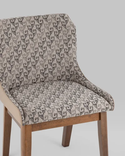 Cтул обеденный НИМЕРИЯ НЬЮ, бежевый УТ000038289 Stool Group, /текстиль, ножки/массив гевеи/, размеры - ***** фото 7