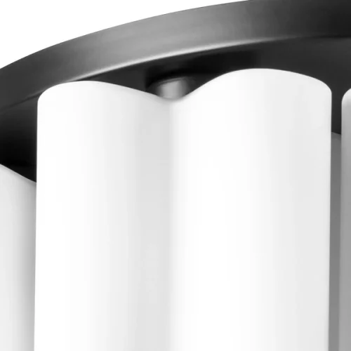 Люстра потолочная Nubi 802097 Lightstar белая на 9 ламп, основание чёрное в стиле современный арт-деко  фото 4