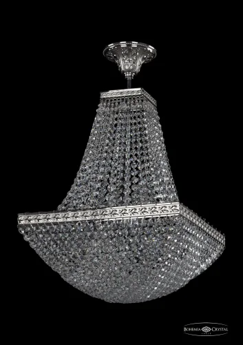 Люстра потолочная хрустальная 19322/H2/35IV Ni Bohemia Ivele Crystal прозрачная на 6 ламп, основание никель в стиле классика sp