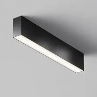 Светильник накладной LED Basis C068CL-20W3-6K-B Maytoni чёрный на 1 лампу, основание чёрное в стиле современный хай-тек прямоугольник