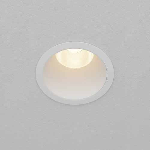 Светильник точечный LED Dip DL118-15W-3K-W Maytoni белый на 1 лампу, основание белое в стиле современный хай-тек круглый фото 5