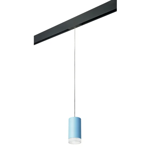 Светильник для 1-фазного трека PRORP43530 Rullo PRO Lightstar голубой для шинопроводов серии Rullo PRO чёрный