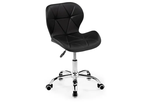 Компьютерное кресло Trizor black 15339 Woodville, чёрный/искусственная кожа, ножки/металл/хром, размеры - *810***530*530 фото 6
