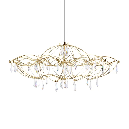Люстра подвесная ЛЕД Мира / Mira 10586/900 Gold Asfour LOFT IT прозрачная на 1 лампу, основание золотое в стиле арт-деко капли фото 3 Люстра подвесная ЛЕД Мира / Mira 10586/900 Gold Asfour LOFT IT прозрачная на 1 лампу, основание золотое в стиле арт-деко капли фото 3