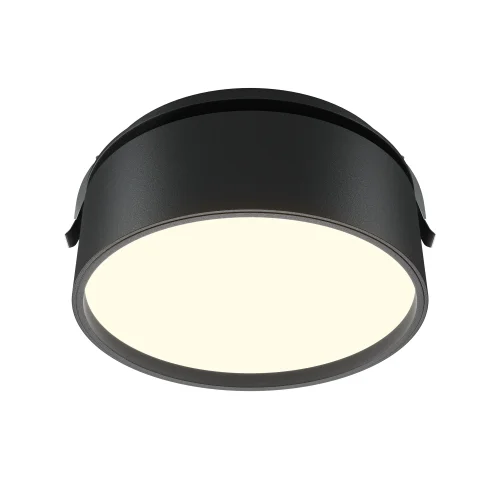 Светильник точечный LED Onda DL024-18W3K-B Maytoni чёрный на 1 лампу, основание чёрное в стиле современный хай-тек круглый