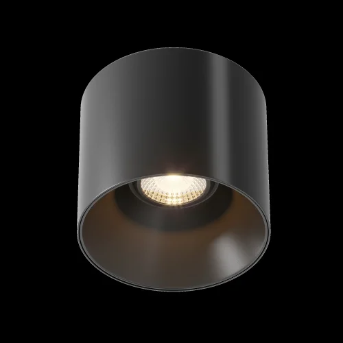 Светильник накладной Alfa LED C064CL-01-15W3K-D-RD-B Maytoni чёрный 1 лампа, основание чёрное в стиле современный хай-тек круглый фото 6