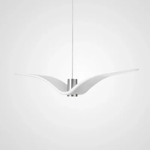 Светильник подвесной Brokis Night Birds white 106344-22 ImperiumLoft белый на 1 лампу, основание хром в стиле скандинавский Светильник подвесной Brokis Night Birds white 106344-22 ImperiumLoft белый на 1 лампу, основание хром в стиле скандинавский