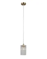 Светильник подвесной Levi V10759-1P Moderli прозрачный 1 лампа, основание бронзовое в стиле современный классический 