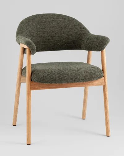 Стул обеденный Tavu с деревянными ножками, зеленый УТ000041726 Stool Group, /, ножки//, размеры - *****