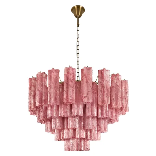 Люстра подвесная Мурано / Murano 10580/800 Pink LOFT IT розовая на 18 ламп, основание бронзовое в стиле арт-деко современный Люстра подвесная Мурано / Murano 10580/800 Pink LOFT IT розовая на 18 ламп, основание бронзовое в стиле арт-деко современный