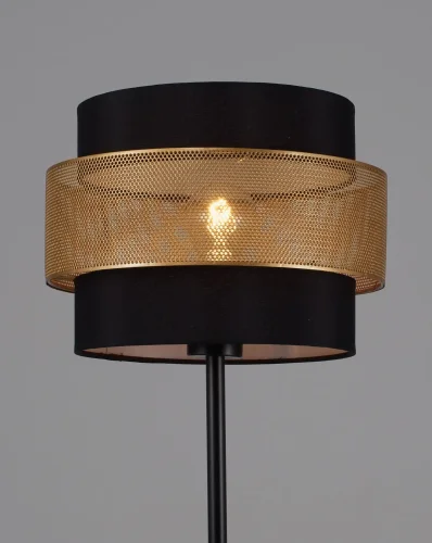 Торшер Gela V10494-1F Moderli  золотой чёрный 1 лампа, основание чёрное в стиле современный лофт
 фото 4