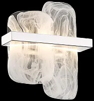 Бра LED Nelly WE158.02.101 Wertmark прозрачный 1 лампа, основание хром в стиле современный 