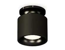 Светильник накладной Techno spot XS7511061 Ambrella light чёрный 1 лампа, основание чёрное в стиле хай-тек современный круглый
