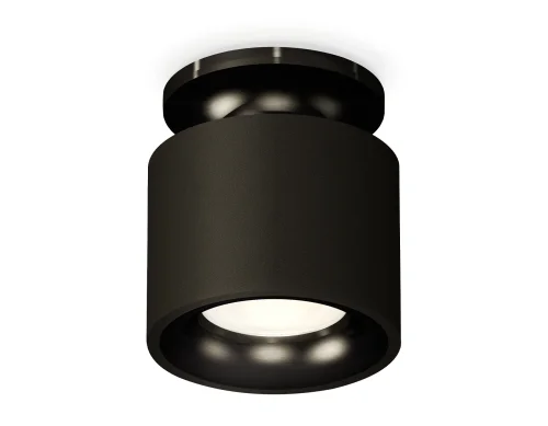 Светильник накладной Techno spot XS7511061 Ambrella light чёрный 1 лампа, основание чёрное в стиле хай-тек современный круглый
