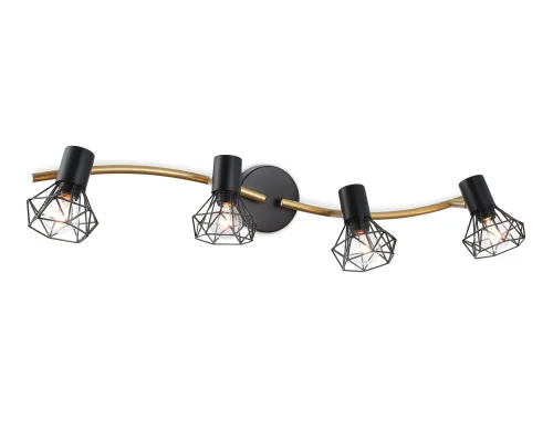 Спот с 4 лампами TR8658 Ambrella light чёрный E14 в стиле лофт 
