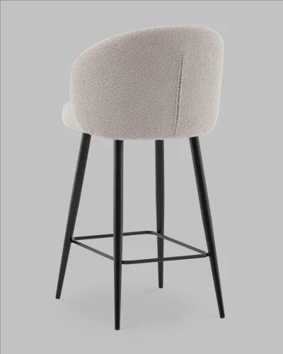 Стул полубарный Ханнингем букле светло-серый УТ000041700 Stool Group, /, ножки//, размеры - ***** фото 7