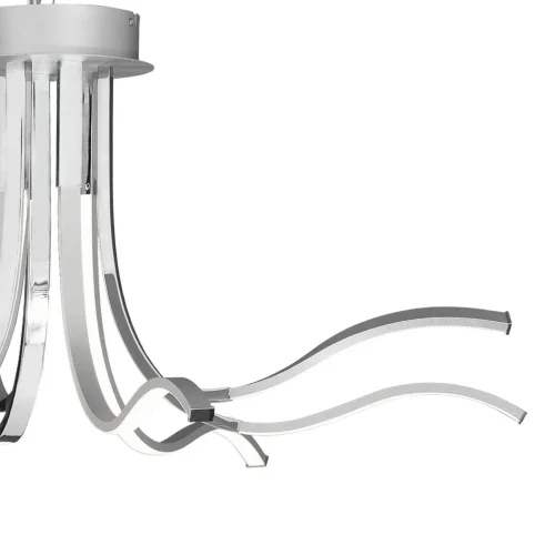 Люстра потолочная LED CORINTO 6105 Mantra хром на 1 лампа, основание хром серебряное в стиле современный  фото 3