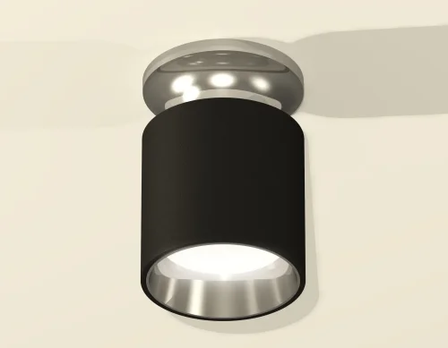 Светильник накладной Techno spot XS6302122 Ambrella light чёрный 1 лампа, основание серебряное в стиле современный круглый фото 3