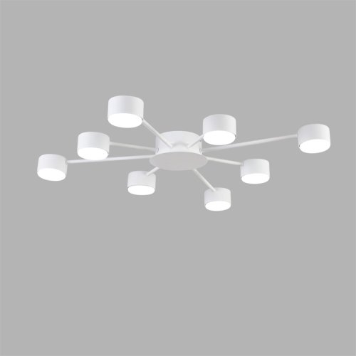 Светильник потолочный Torina 8343/8C Lumion белый на 8 ламп, основание белое в стиле минимализм фото 4