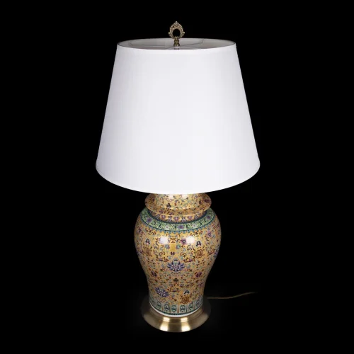 Настольная лампа Sense 10268T LOFT IT белая 3 лампы, основание жёлтое керамика в стиле классический современный  фото 6