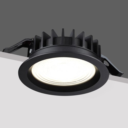 Светильник точечный LED Fluo 359847 Novotech чёрный на 1 лампу, основание чёрное в стиле хай-тек круглый фото 7