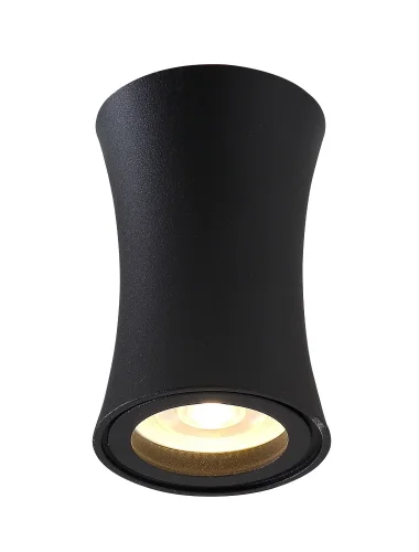 Светильник накладной CLT 031C BL Crystal Lux чёрный 1 лампа, основание чёрное в стиле модерн круглый