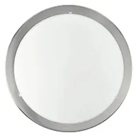 Светильник потолочный PLANET 82942 Eglo белый 1 лампа, основание серое никель в стиле минимализм современный тарелка