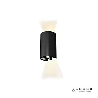 Бра LED Double ZD8161-12W BK iLedex чёрный 1 лампа, основание чёрное в стиле современный хай-тек 