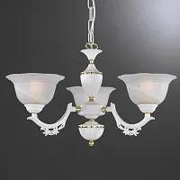 Люстра подвесная L 9652/3 Reccagni Angelo белая на 3 лампы, основание белое в стиле классический 