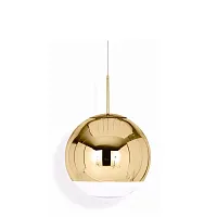 Светильник подвесной Mirror Ball Gold D20 177970-22 ImperiumLoft белый 1 лампа, основание золотое в стиле минимализм хай-тек лофт 