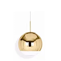 Светильник подвесной Mirror Ball Gold D20 177970-22 ImperiumLoft белый на 1 лампу, основание золотое в стиле минимализм хай-тек лофт 