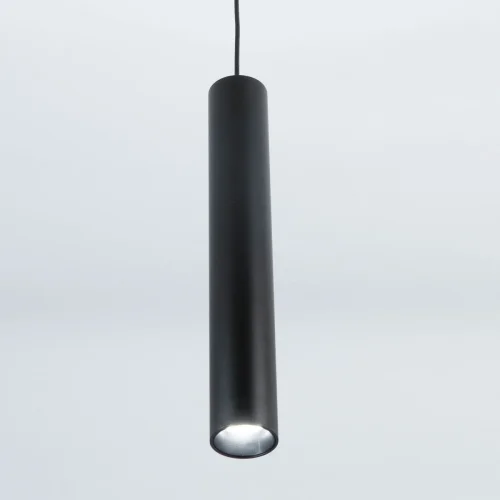 Светильник подвесной LED Тубус CL01PB071N Citilux чёрный 1 лампа, основание чёрное в стиле хай-тек современный трубочки фото 2