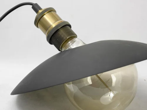 Светильник подвесной лофт LSP-9670 Lussole коричневый 1 лампа, основание коричневое бронзовое в стиле лофт  фото 3