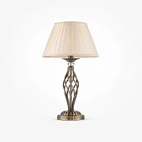 Настольная лампа Grace RC247-TL-01-R Maytoni белая на 1 лампу, основание бронзовое металл в стиле классический 