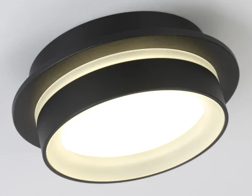 Светильник накладной TN5385 Ambrella light чёрный 1 лампа, основание чёрное в стиле современный круглый фото 6