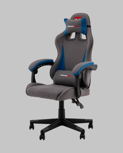 Кресло спортивное TopChairs Phantom, ткань, серо-голубой УТ000039475 Stool Group, серый/текстиль, ножки/полимер/чёрный, размеры - 1170*1270**** фото 3