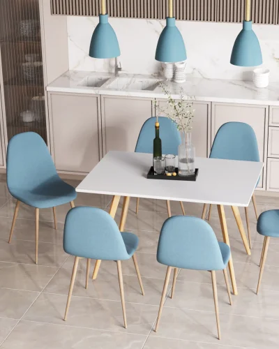 Стол обеденный FRANK NEW 120*80, белый УТ000038924 Stool Group столешница белая из мдф фото 2