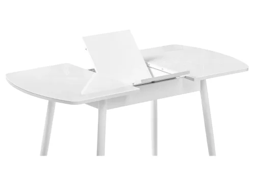 Стеклянный стол Калверт белый 551083 Woodville столешница белая из стекло лдсп фото 5