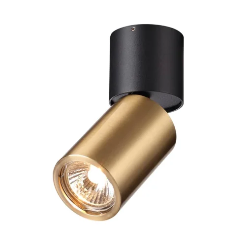 Светильник накладной Duetta 4280/1C Odeon Light античный бронза на 1 лампу, основание чёрное в стиле современный круглый фото 3