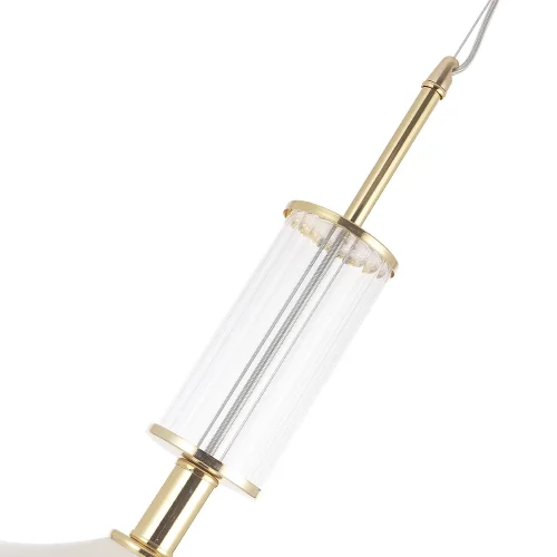 Светильник подвесной VALENCIA SP1.3 GOLD Crystal Lux прозрачный белый 1 лампа, основание золотое в стиле современный  фото 2
