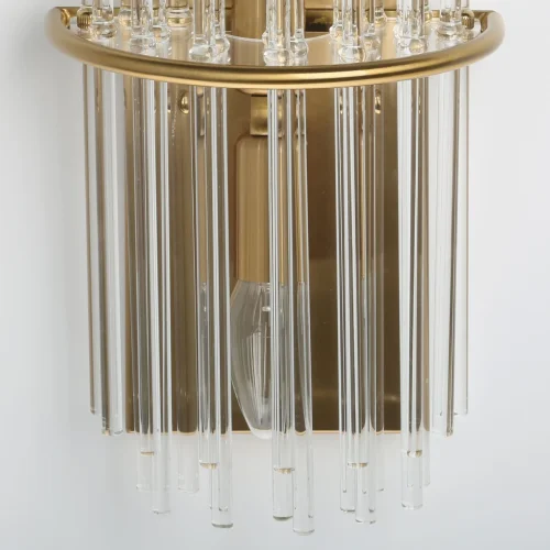 Бра Аделард 642027502 MW-Light прозрачный на 2 лампы, основание золотое в стиле классический  фото 5